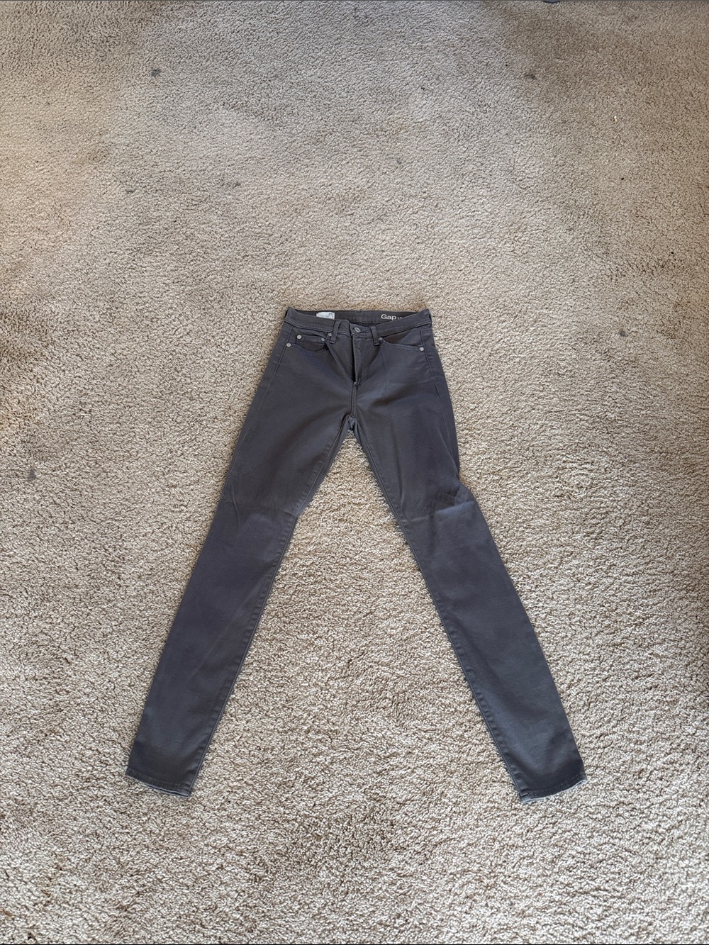 GAP Dark Gray Slim Straight Jeans
